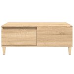 vidaXL Table basse Chêne sonoma 90x50x36 5 cm Bois d'ingénierie