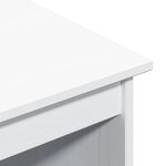 vidaXL Ensemble bureau et cabinet roulant MOSS 2 Pièces Blanc
