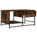 vidaXL Table basse chêne fumé 85 5x51x45 cm bois d'ingénierie