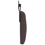 vidaXL Tête de lit suspendue Marron foncé Tissu
