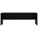 Vidaxl meuble tv noir 120x40x40 cm bois d'ingénierie