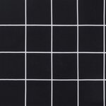 vidaXL Coussin de banc de jardin carreaux noir 110x50x7 cm tissu