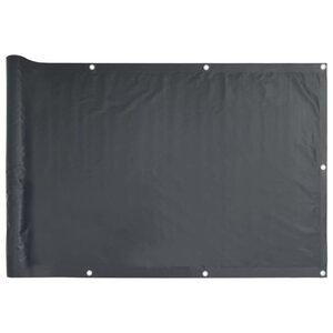 vidaXL Écran d'intimité de balcon anthracite 700x75 cm PVC