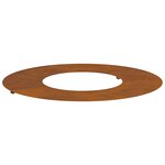 vidaXL Pot en Acier Corten Acier corten Grand Incrustations Décoratives