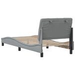 vidaXL Cadre de lit sans matelas gris clair 80x200 cm tissu