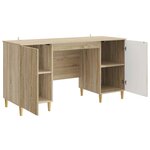 vidaXL Bureau Chêne Sonoma 142 5 x 50 x 75 cm Bois d'ingénierie