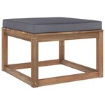 Vidaxl salon palette de jardin 5 pièces et coussins bois de pin imprégné