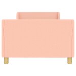 vidaXL Cadre de lit pour enfants avec tête de lit Rose 90 x 190 cm