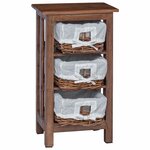 vidaXL Table d'appoint Marron Bois massif d'acajou