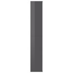 vidaXL Cloison de séparation Gris brillant 100x24x140 cm Aggloméré