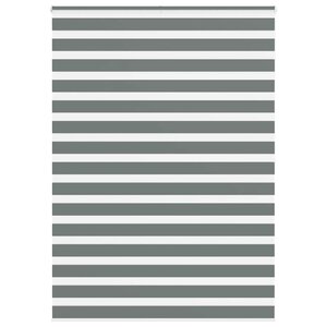 vidaXL Store zèbre gris foncé largeur du tissu 160 9 cm polyester