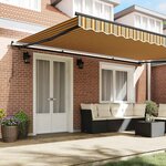 vidaXL Auvent Rétractable Multicolore 500 × 300 cm tissu