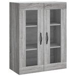 vidaXL Buffet haut Sonoma gris 69 5x34x180 cm Bois d'ingénierie