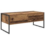 vidaXL Table basse Bois Ancien 100 x 46 x 40 cm Bois d'ingénierie