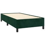 vidaXL Cadre de lit sans matelas vert foncé 80x200 cm velours
