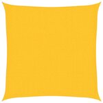 vidaXL Voile d'ombrage 160 g/m² Jaune 2 5x2 5 m PEHD