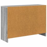 vidaXL Buffet avec tiroir Gris Sonoma 88 5 x 27 5 x 63 5 cm