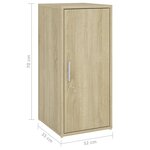 vidaXL Armoire à chaussures Chêne sonoma 32x35x70 cm Aggloméré