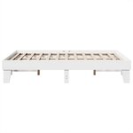 vidaXL Cadre de lit sans matelas blanc 160x200 cm bois de pin massif