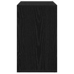 vidaXL Table Gigogne 3 Pièces Chêne noir 55 x 30 x 50 cm