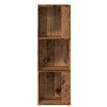 vidaXL Armoire d'angle vieux bois 33x33x100 cm bois d'ingénierie