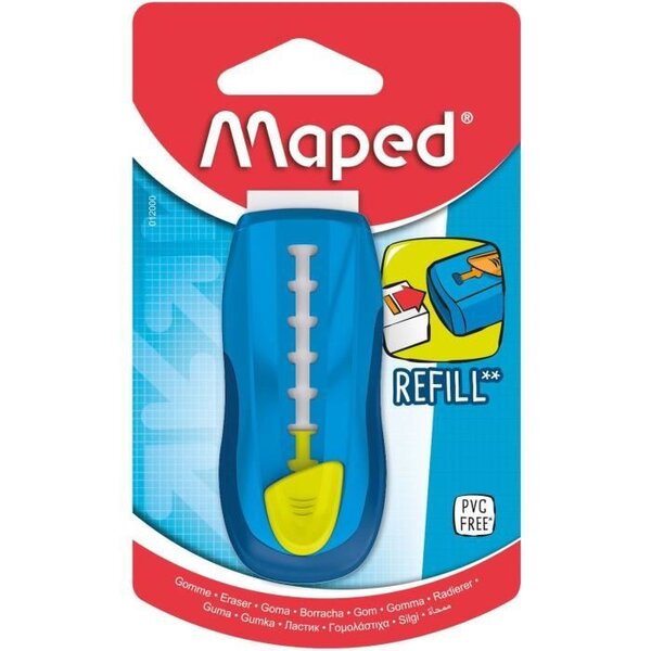 MAPED - UNIVERSAL GOM STICK coloris UNIQUE BLEU, en blister- E-COMMERCE
