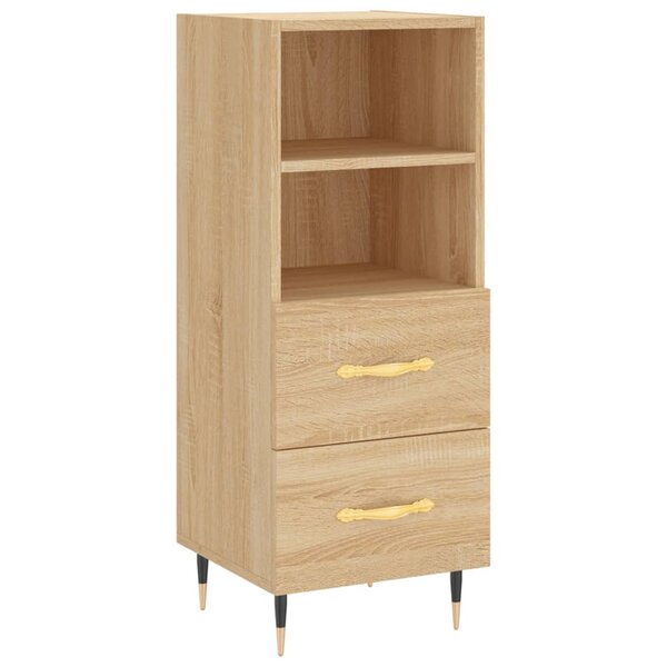 vidaXL Buffet Chêne sonoma 34 5x34x90 cm Bois d'ingénierie