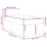 vidaXL Sommier à lattes de lit et matelas Rose 80x200 cm Velours