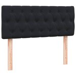 vidaXL Sommier à lattes de lit avec matelas et LED noir 120x210 cm velours