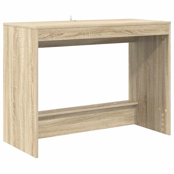 vidaXL Bureau de lit Chêne Sonoma Bois d'ingénierie 100 x 45 x 75 cm