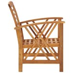 vidaXL Chaises de jardin lot de 2 Bois d'acacia massif