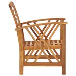 vidaXL Chaises de jardin 2 Pièces Bois d'acacia massif