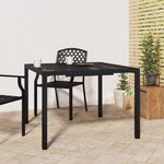 vidaXL Table de jardin anthracite 100x100x72 cm acier