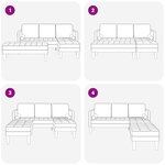 vidaXL Ensemble de Canapés avec coussin 2 Pièces Vert foncé Polyester