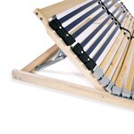 vidaXL Sommier à lattes avec 42 lattes 7 zones 100 x 200 cm