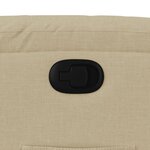 vidaXL Fauteuil inclinable Crème Tissu