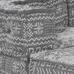 vidaXL Canapé modulaire 4 Pièces Gris clair tissu