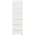 vidaXL Porte-parapluie Blanc 15 5 x 15 5 x 49 cm Métal