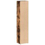 vidaXL Armoires à CD 2 Pièces Chêne fumé 21x16x93 5 cm Bois d'ingénierie