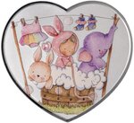 Pièce de monnaie en Argent 1000 Francs g 31.1 (1 oz) Millésime 2026 Heart Shaped BABY GIRL (PRÉCOMMANDE)