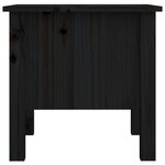 vidaXL Tables d'appoint 2 Pièces Noir 40x40x39 cm Bois massif de pin