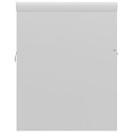 vidaXL Armoire d'évier avec lavabo intégré Blanc brillant