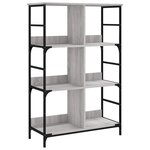 vidaXL Bibliothèque sonoma gris 78 5x33x117 5 cm bois d'ingénierie