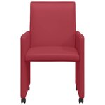 vidaXL Chaises de salle à manger 2 Pièces Rouge bordeaux 57 x 66 x 94 cm