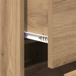 vidaXL Buffet chêne artisanal 34 x 34 5 x 90 cm Bois d'ingénierie