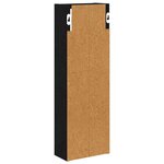 vidaXL Armoire murale de salle de bain Chêne Noir 20 x 10 x 60 5 cm