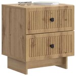 vidaXL Cabinet de chevet Chêne artisanal 43 x 34 5 x 47 5 cm
