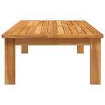 vidaXL Table de jardin 100x60x30 cm bois d'acacia solide