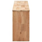 vidaXL Banc de rangement de chaussures 94x20x38cm Bois massif de noyer