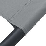 vidaXL Chaise longue d'extérieur Tissu Anthracite
